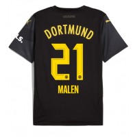 Borussia Dortmund Donyell Malen #21 Fußballbekleidung Auswärtstrikot 2024-25 Kurzarm